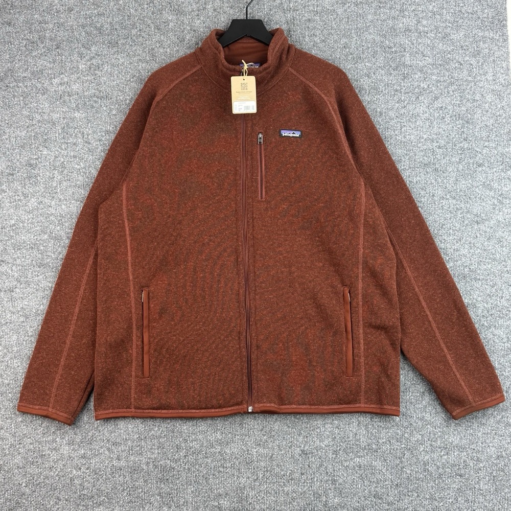 Patagonia Better Sweater Jacket Mens XXL Brown Dried Vanilla Full Zip Winter NWT